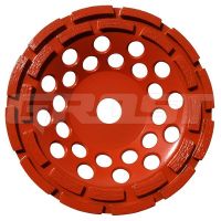 Чашка двурядная D180/22,23/24 (25x6,5x6) GrOST для мозаично-шлифовальной машины
