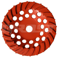 Чашка турбо  D180/22,23/12 (30x6x8) GrOST для мозаично-шлифовальной машины